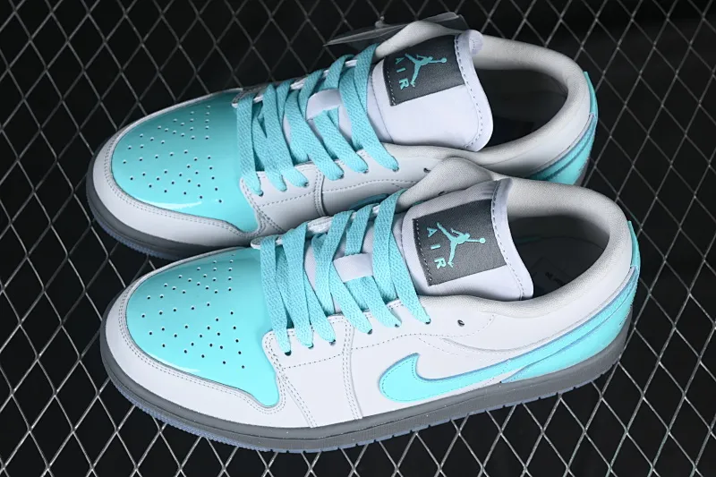 All categories Air Jordan Jordan series basketball shoes Air Jordan 1 Low Air Jordan 1 Low AJ1 Joe 1 patent leather gray green low-top cultural casual sneakers HQ3599-025